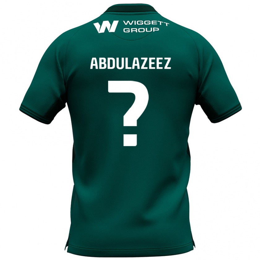 Kandiny Homme Maillot Abdulahi Abdulazeez #0 Vert Tenues Extérieur 2024/25 T-Shirt