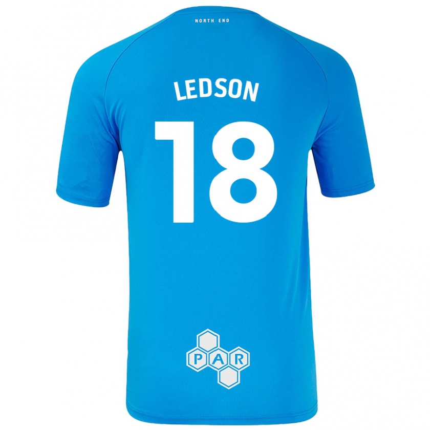 Kandiny Homme Maillot Ryan Ledson #18 Bleu Ciel Tenues Extérieur 2024/25 T-Shirt