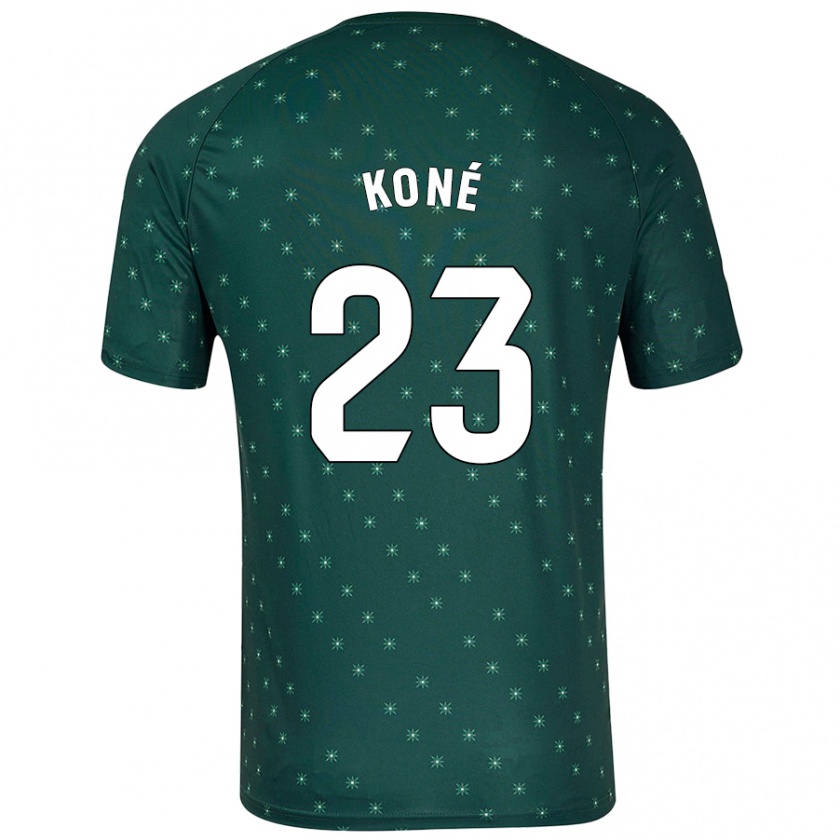 Kandiny Homme Maillot Ibrahima Koné #23 Vert Foncé Tenues Extérieur 2024/25 T-Shirt