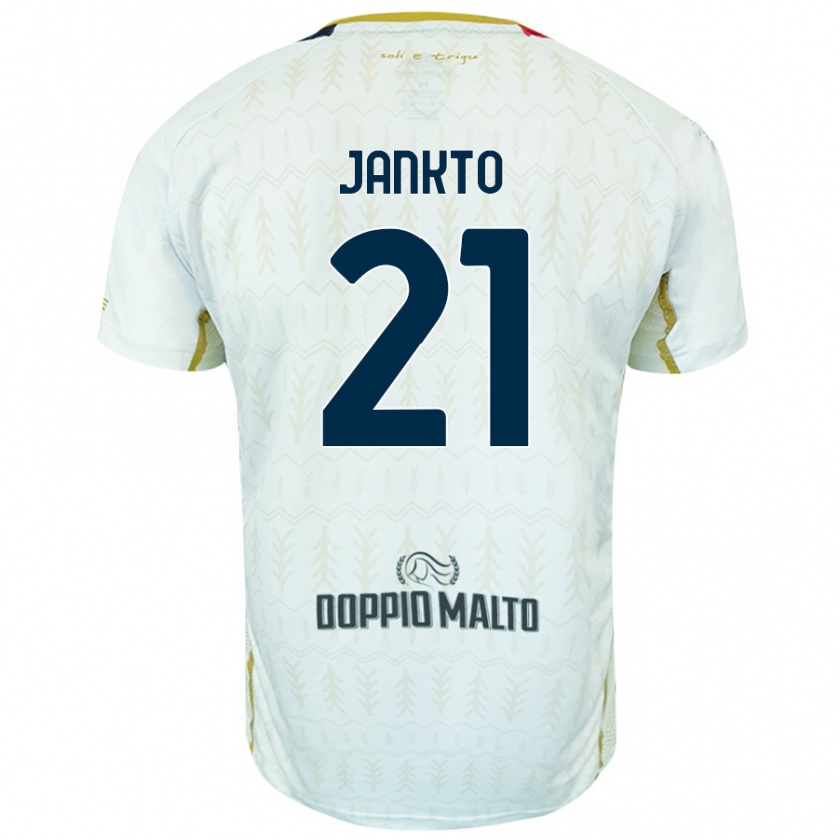 Kandiny Homme Maillot Jakub Jankto #21 Blanc Tenues Extérieur 2024/25 T-Shirt