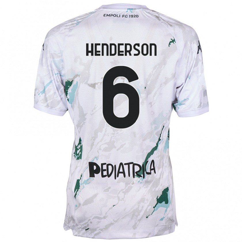 Kandiny Homme Maillot Liam Henderson #6 Gris Tenues Extérieur 2024/25 T-Shirt