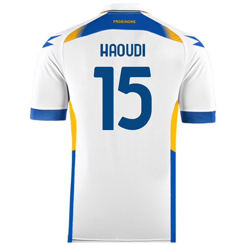 Kandiny Homme Maillot Hamza Haoudi #15 Blanc Tenues Extérieur 2024/25 T-Shirt