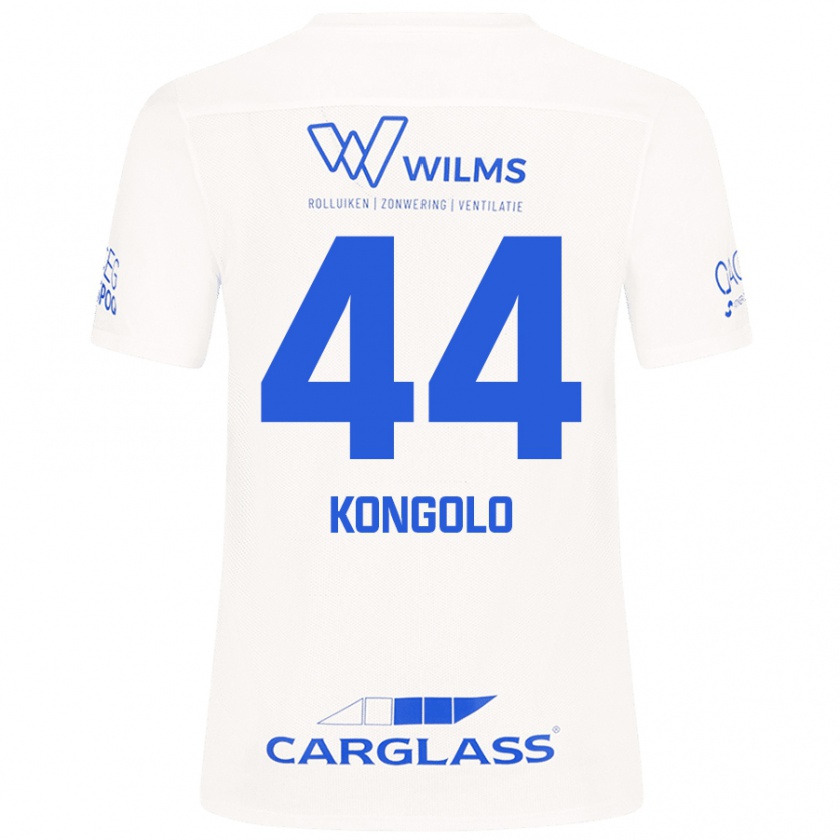 Kandiny Homme Maillot Josue Kongolo #44 Blanc Tenues Extérieur 2024/25 T-Shirt