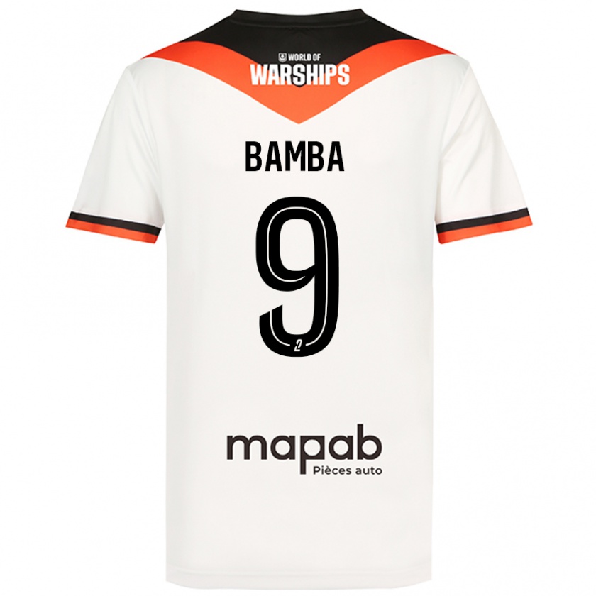 Kandiny Homme Maillot Mohamed Bamba #9 Blanc Tenues Extérieur 2024/25 T-Shirt