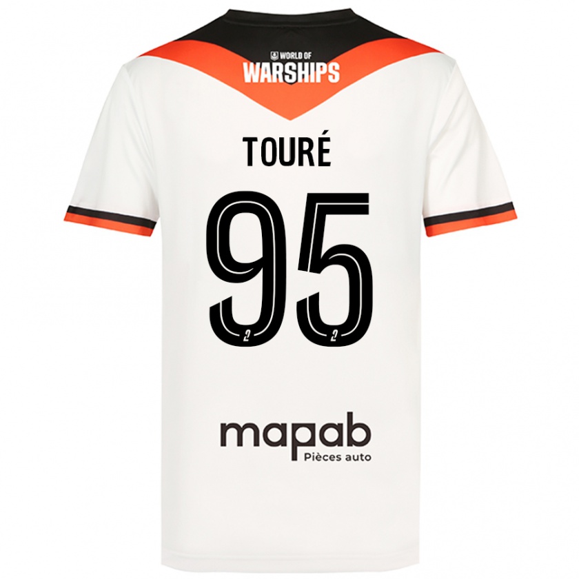 Kandiny Homme Maillot Isaak Touré #95 Blanc Tenues Extérieur 2024/25 T-Shirt