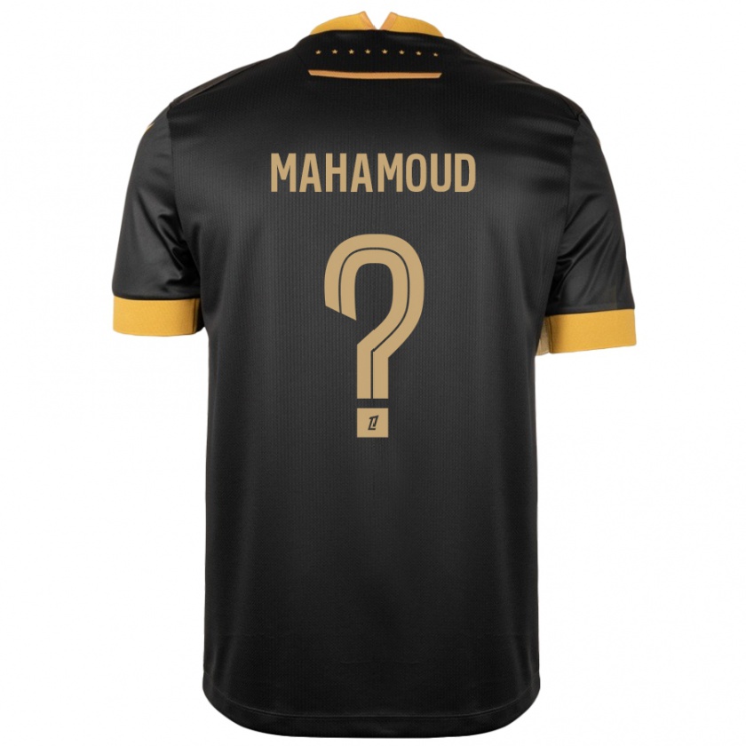 Kandiny Homme Maillot Adel Mahamoud #0 Noir Marron Tenues Extérieur 2024/25 T-Shirt