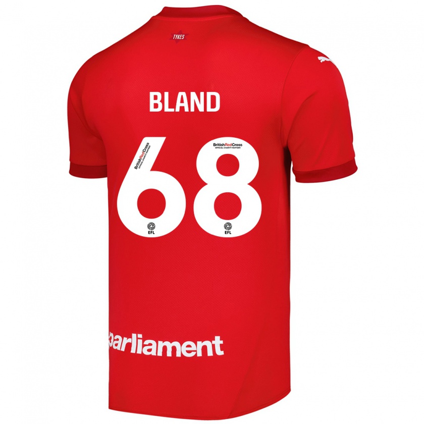 Kandiny Femme Maillot Jonathan Bland #68 Rouge Tenues Domicile 2024/25 T-Shirt