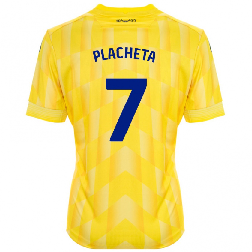 Kandiny Femme Maillot Przemyslaw Placheta #7 Jaune Tenues Domicile 2024/25 T-Shirt