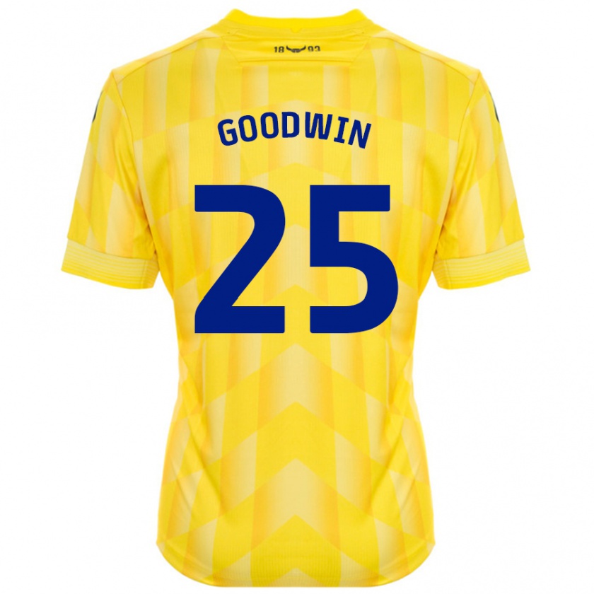 Kandiny Femme Maillot Will Goodwin #25 Jaune Tenues Domicile 2024/25 T-Shirt