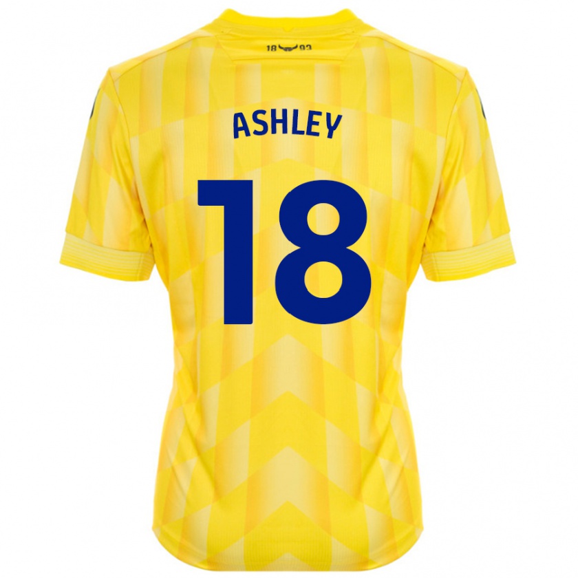 Kandiny Femme Maillot Alex Ashley #18 Jaune Tenues Domicile 2024/25 T-Shirt