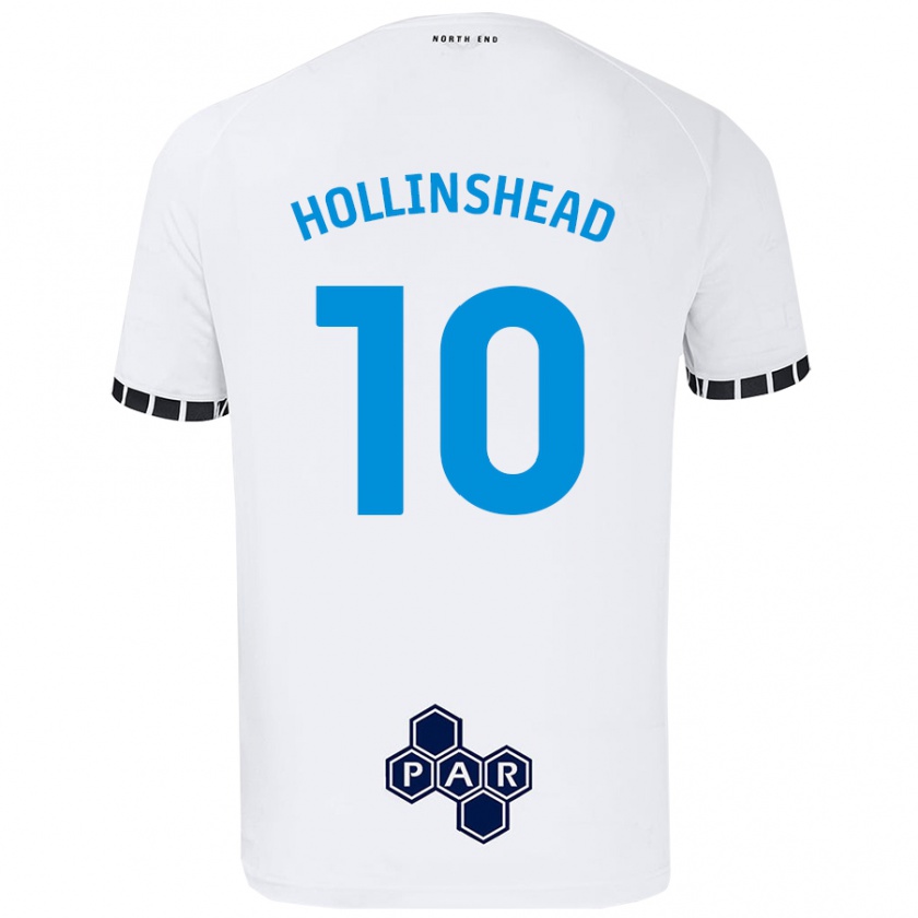 Kandiny Femme Maillot Emily Hollinshead #10 Blanc Tenues Domicile 2024/25 T-Shirt