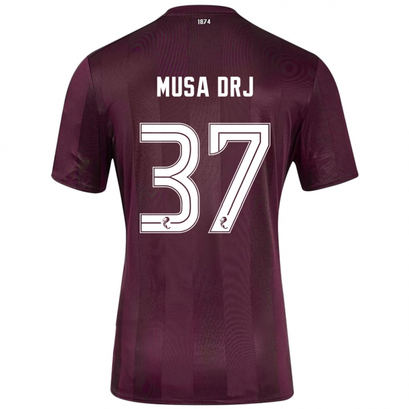 Kandiny Femme Maillot Musa Drammeh #37 Bordeaux Tenues Domicile 2024/25 T-Shirt