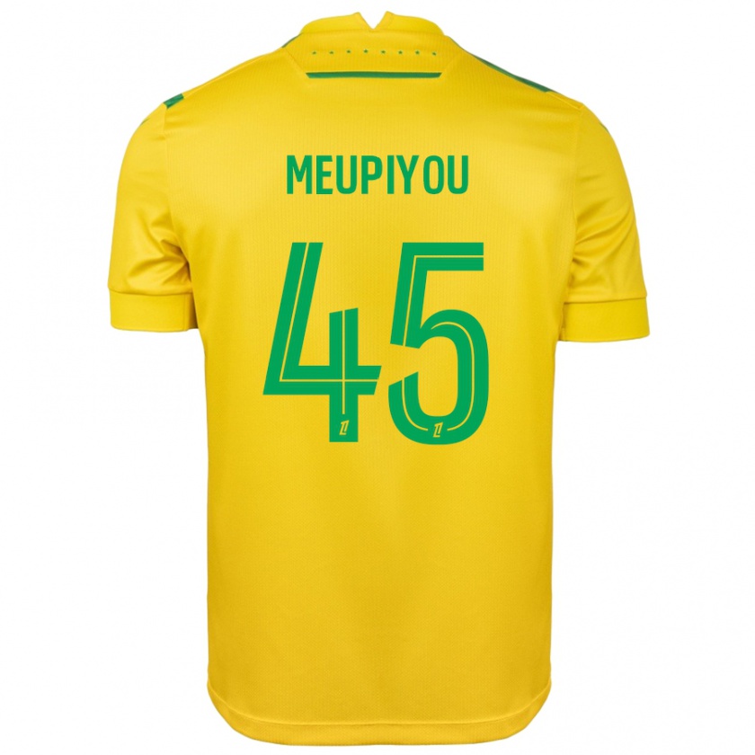 Kandiny Femme Maillot Bastien Meupiyou #45 Jaune Vert Tenues Domicile 2024/25 T-Shirt