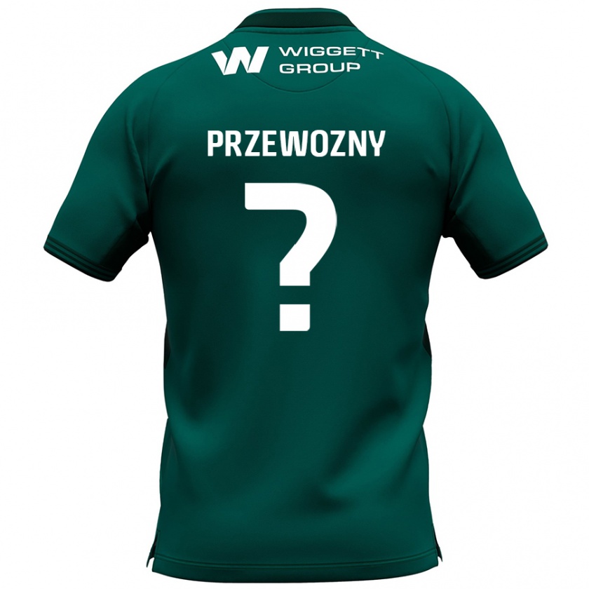 Kandiny Femme Maillot Jakub Przewozny #0 Vert Tenues Extérieur 2024/25 T-Shirt