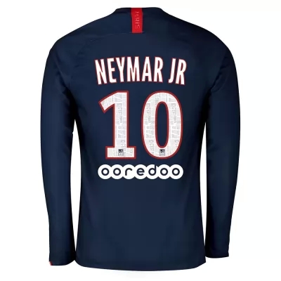 Enfant Maillot Neymar Jr 10 Tenues Domicile Bleu Royal Manches Longues 2019/20 Chemise