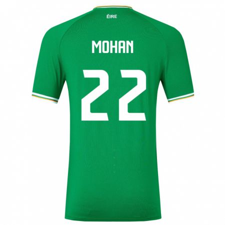 Kandiny Enfant Maillot Irlande Stephen Mohan #22 Vert Tenues Domicile 24-26 T-Shirt