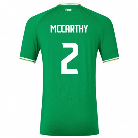 Kandiny Enfant Maillot Irlande Savannah Mccarthy #2 Vert Tenues Domicile 24-26 T-Shirt