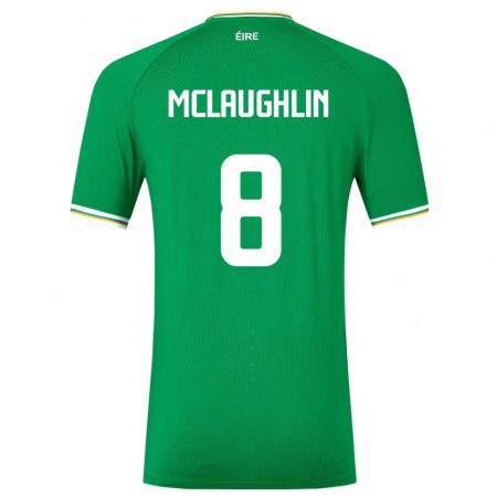 Kandiny Enfant Maillot Irlande Roma Mclaughlin #8 Vert Tenues Domicile 24-26 T-Shirt