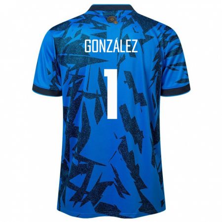 Kandiny Enfant Maillot Salvador Mario González #1 Bleu Tenues Domicile 24-26 T-Shirt