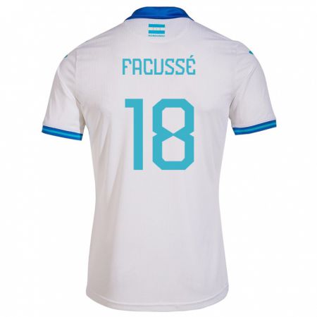 Kandiny Enfant Maillot Honduras Enrique Facussé #18 Blanc Tenues Domicile 24-26 T-Shirt