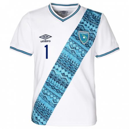 Kandiny Enfant Maillot Guatemala Nicholas Hagen #1 Blanc Tenues Domicile 24-26 T-Shirt