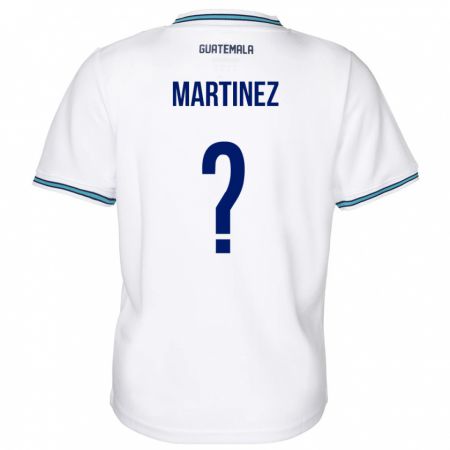 Kandiny Enfant Maillot Guatemala José Carlos Martinez #0 Blanc Tenues Domicile 24-26 T-Shirt