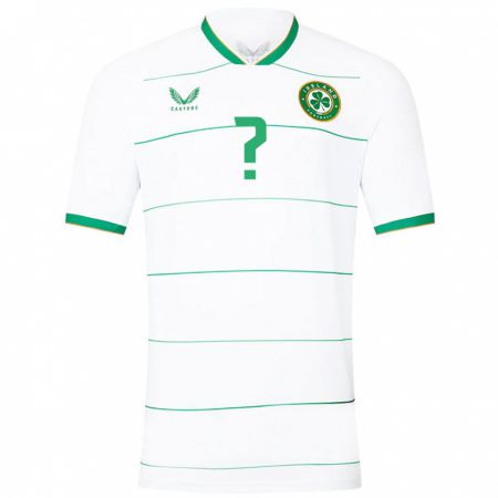 Kandiny Enfant Maillot Irlande Nico Jones #0 Blanc Tenues Extérieur 24-26 T-Shirt