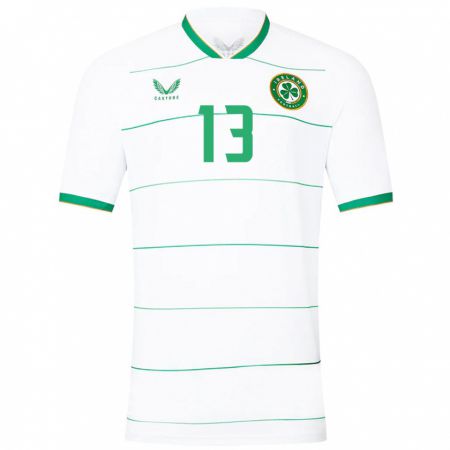 Kandiny Enfant Maillot Irlande Conor Carty #13 Blanc Tenues Extérieur 24-26 T-Shirt