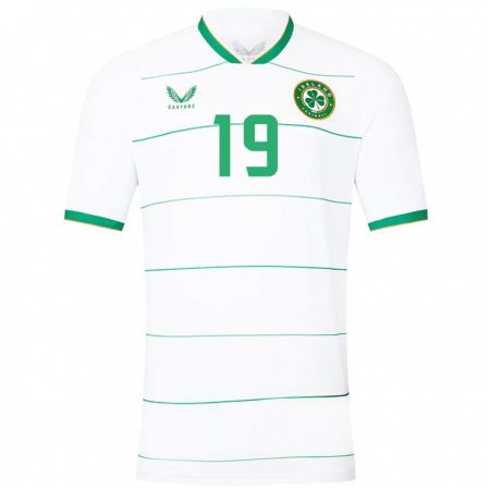 Kandiny Enfant Maillot Irlande William Martin #19 Blanc Tenues Extérieur 24-26 T-Shirt