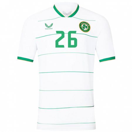 Kandiny Enfant Maillot Irlande Tara O'hanlon #26 Blanc Tenues Extérieur 24-26 T-Shirt