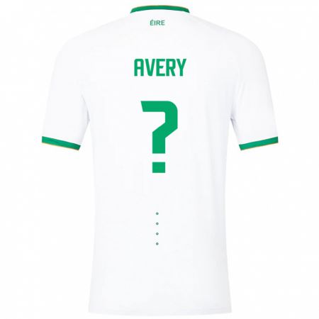 Kandiny Enfant Maillot Irlande Theo Avery #0 Blanc Tenues Extérieur 24-26 T-Shirt