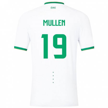 Kandiny Enfant Maillot Irlande Senan Mullen #19 Blanc Tenues Extérieur 24-26 T-Shirt