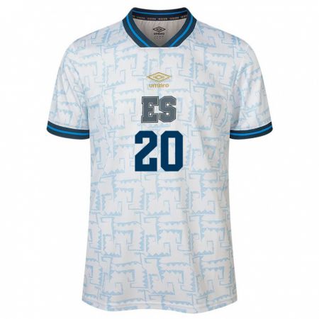 Kandiny Enfant Maillot Salvador Jorge Cruz #20 Blanc Tenues Extérieur 24-26 T-Shirt