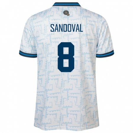 Kandiny Enfant Maillot Salvador Emerson Sandoval #8 Blanc Tenues Extérieur 24-26 T-Shirt