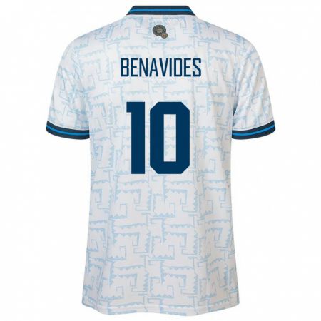 Kandiny Enfant Maillot Salvador Matthew Benavides #10 Blanc Tenues Extérieur 24-26 T-Shirt