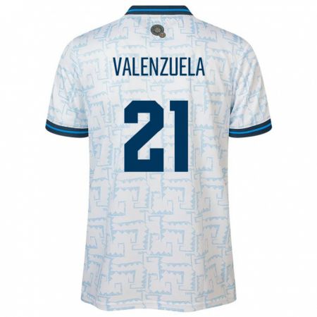 Kandiny Enfant Maillot Salvador Ana Valenzuela #21 Blanc Tenues Extérieur 24-26 T-Shirt