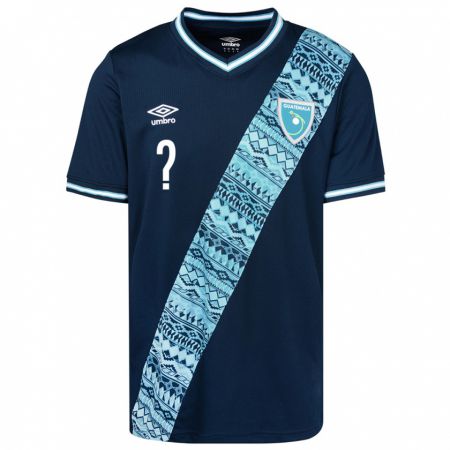 Kandiny Enfant Maillot Guatemala Marco Domínguez-Ramírez #0 Bleu Tenues Extérieur 24-26 T-Shirt