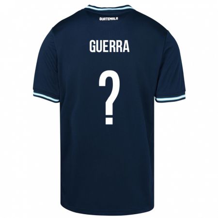 Kandiny Enfant Maillot Guatemala Decarlo Guerra #0 Bleu Tenues Extérieur 24-26 T-Shirt