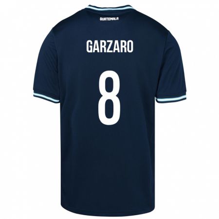 Kandiny Enfant Maillot Guatemala Santiago Garzaro #8 Bleu Tenues Extérieur 24-26 T-Shirt