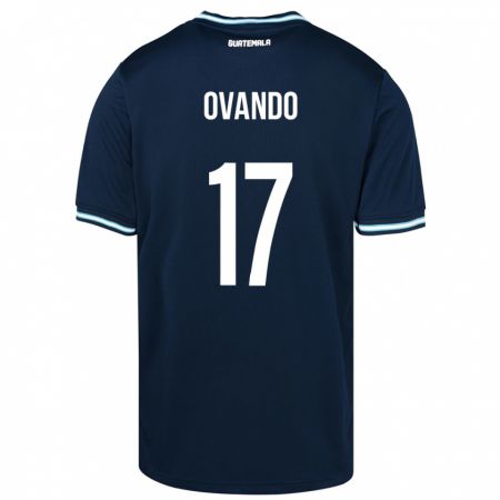 Kandiny Enfant Maillot Guatemala Sandra Ovando #17 Bleu Tenues Extérieur 24-26 T-Shirt