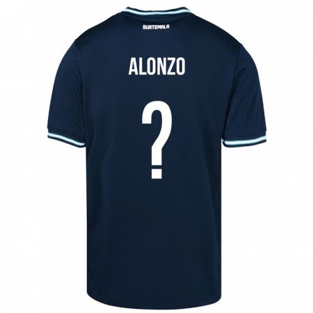 Kandiny Enfant Maillot Guatemala Anya Alonzo #0 Bleu Tenues Extérieur 24-26 T-Shirt