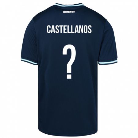 Kandiny Enfant Maillot Guatemala Jezmin Castellanos #0 Bleu Tenues Extérieur 24-26 T-Shirt