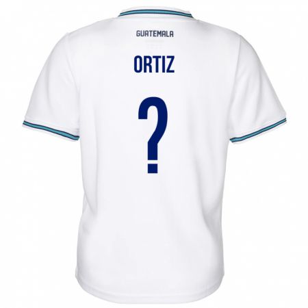 Kandiny Homme Maillot Guatemala Jenifer Ortiz #0 Blanc Tenues Domicile 24-26 T-Shirt