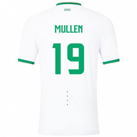 Kandiny Homme Maillot Irlande Senan Mullen #19 Blanc Tenues Extérieur 24-26 T-Shirt