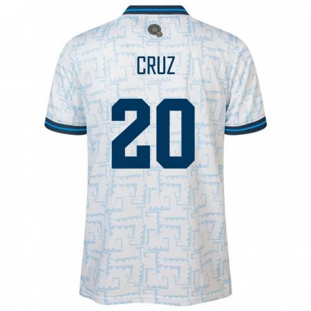 Kandiny Homme Maillot Salvador Jorge Cruz #20 Blanc Tenues Extérieur 24-26 T-Shirt