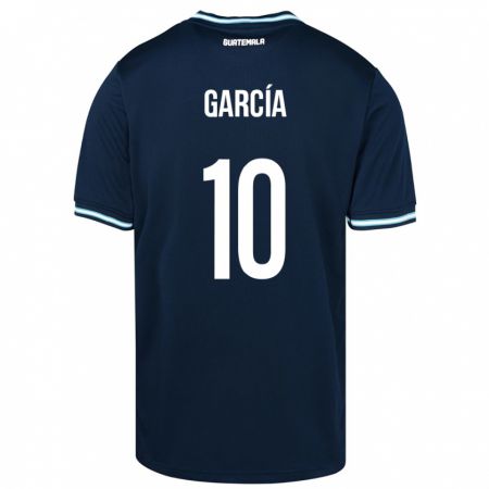 Kandiny Homme Maillot Guatemala Gabriel García #10 Bleu Tenues Extérieur 24-26 T-Shirt