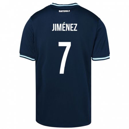 Kandiny Femme Maillot Guatemala Cristian Jiménez #7 Bleu Tenues Extérieur 24-26 T-Shirt