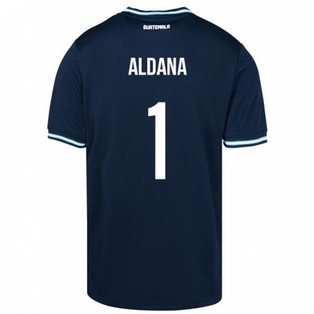Kandiny Femme Maillot Guatemala David Aldana #1 Bleu Tenues Extérieur 24-26 T-Shirt
