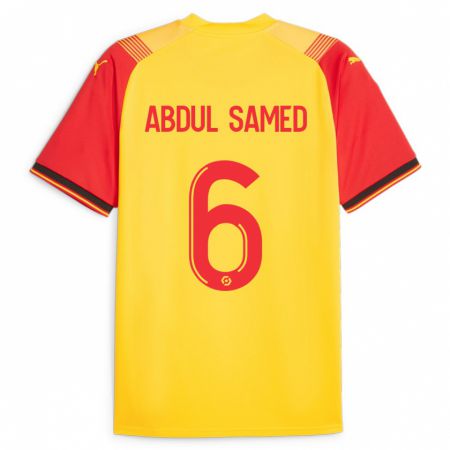 Kandiny Enfant Maillot Salis Abdul Samed #6 Jaune Tenues Domicile 2023/24 T-Shirt