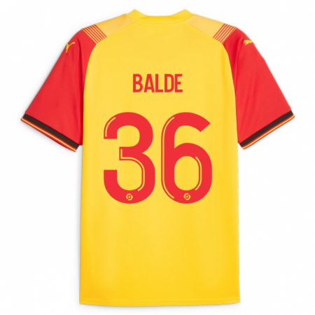 Kandiny Enfant Maillot Ibrahima Baldé #36 Jaune Tenues Domicile 2023/24 T-Shirt